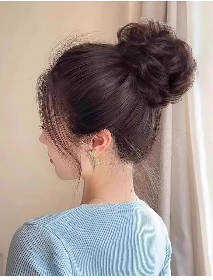 Extensions de chignon synthétique bouclé désordonné