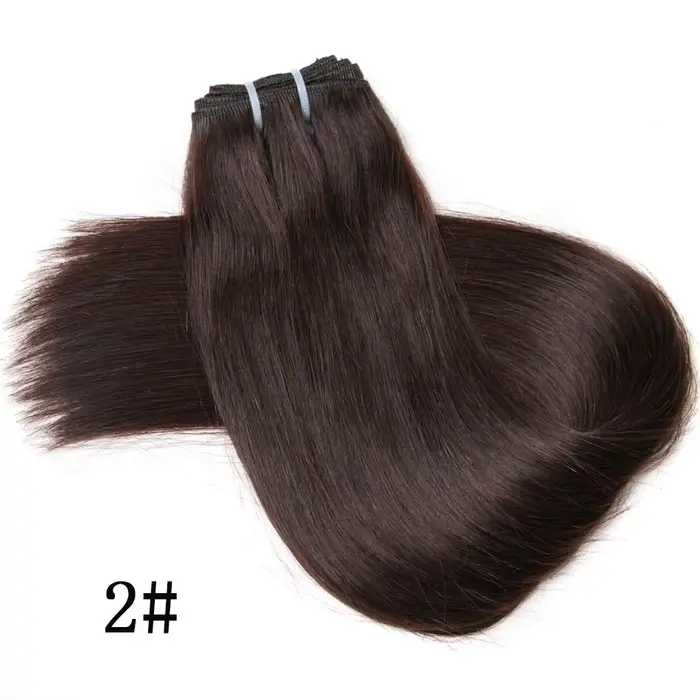 Extensions de tissage de cheveux humains droits 100% trame