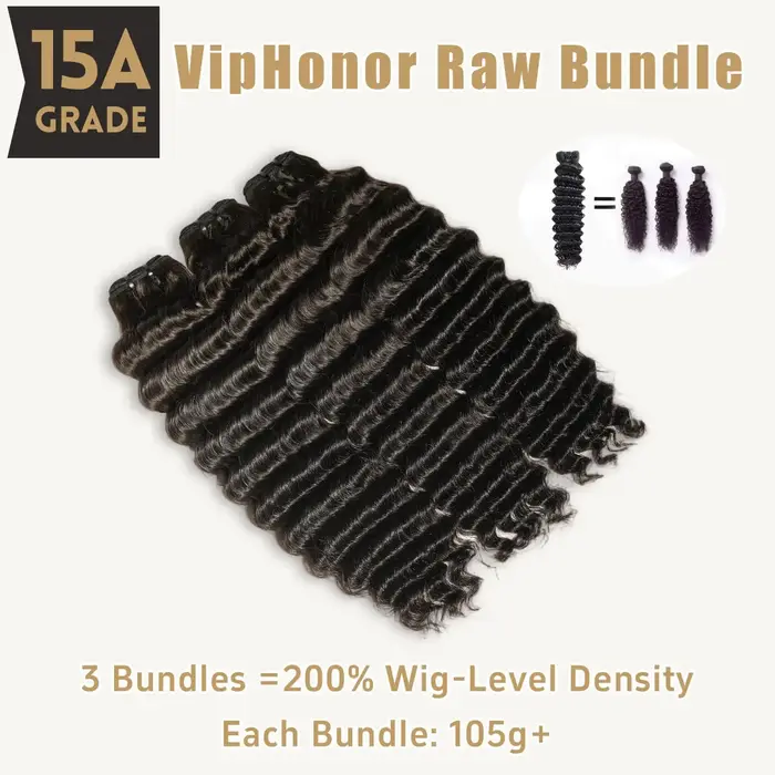 Extensions de cheveux humains brésiliens naturels, bouclés profonds, en lots de 24, 26 et 28 pouces 