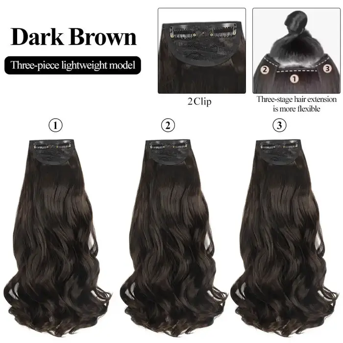 Extensions capillaires synthétiques à clips