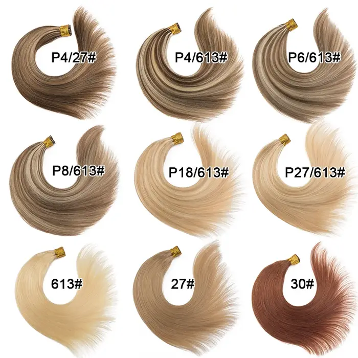 Extensions de cheveux ITIP lisses, cheveux humains 100% naturels, cheveux Remy humains, 50 mèches, capsule de kératine, extensions de cheveux naturels à fusion humaine