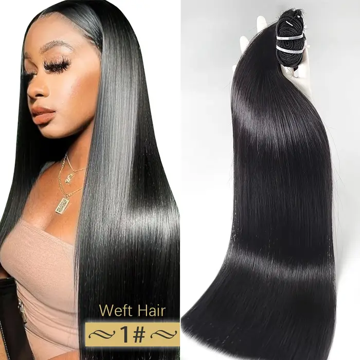Extensions de cheveux humains lisses Remy européens, mèches de 18 à 30 pouces, blond naturel bouclé,