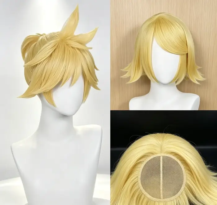 Nouvelle perruque de cosplay Rin Len 2026 de haute qualité