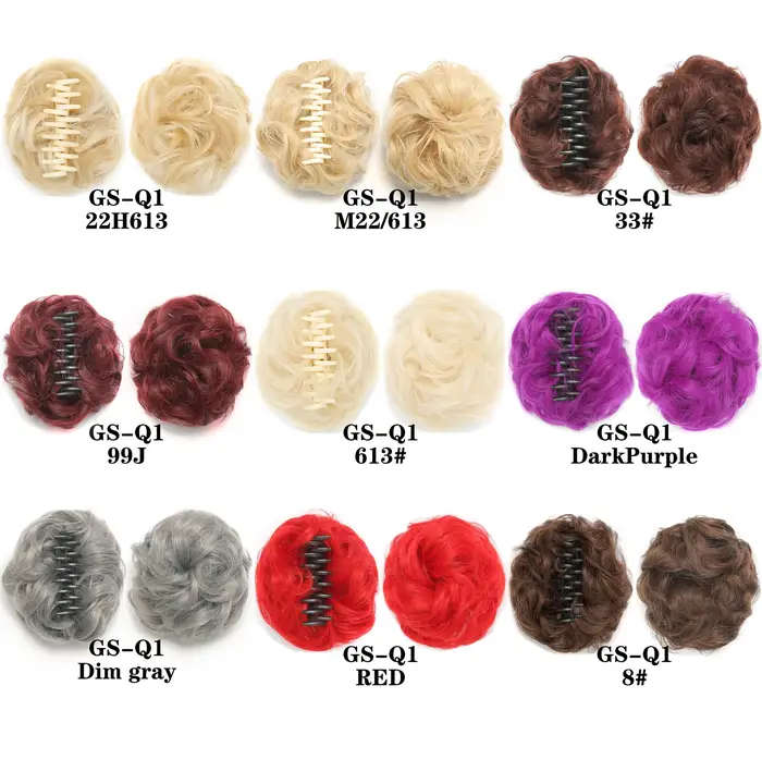 Extensions de cheveux de Chignon en désordre