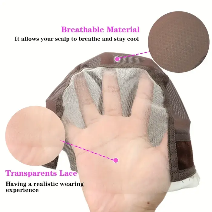 Bonnet de perruque invisible en dentelle respirante