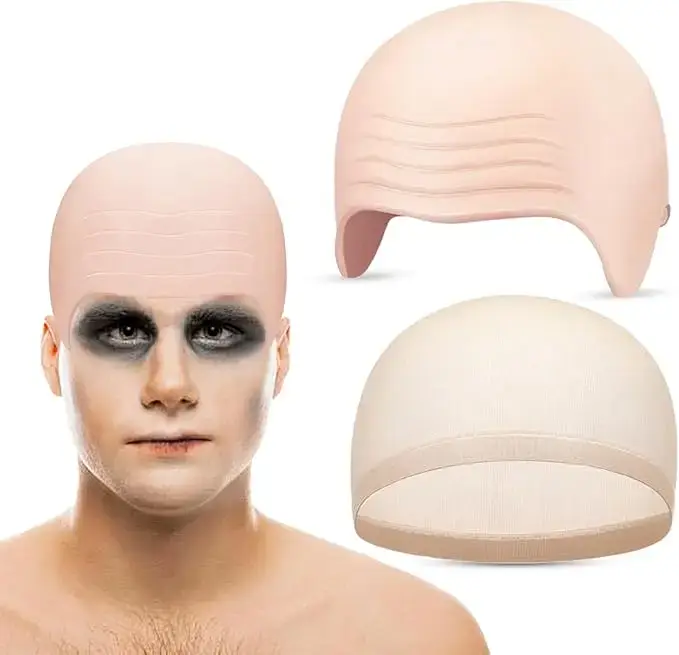 Perruques en latex pour hommes chauves