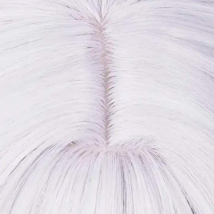 Anime Frieren Cosplay perruque argent blanc deux queues de cheval résistant à la chaleur perruques de cheveux synthétiques