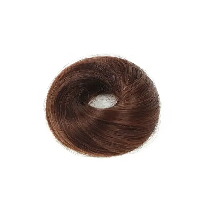 Chignon Synthétique Bouclé et Raide pour Femme, Chouchou Désordonné, Bande artificiel astique, Posti
