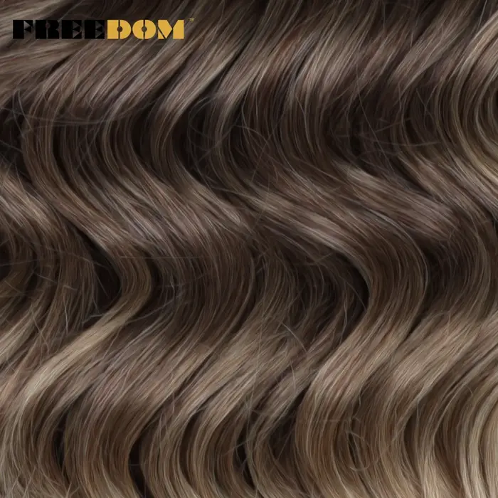 FREEDOM synthétique torsion Crochet cheveux bouclés 16 pouces vague profonde tresse