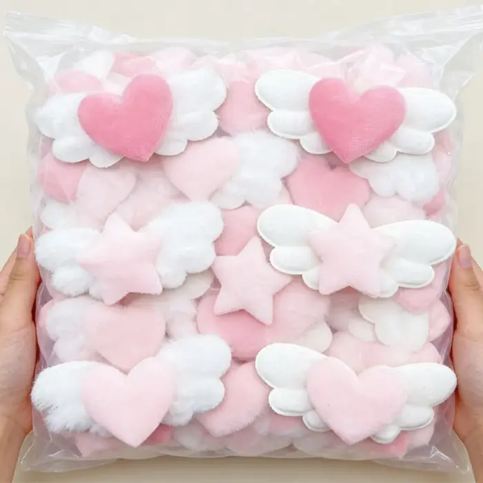 Barrettes à cheveux en forme d'ailes d'ange en peluche pour femmes