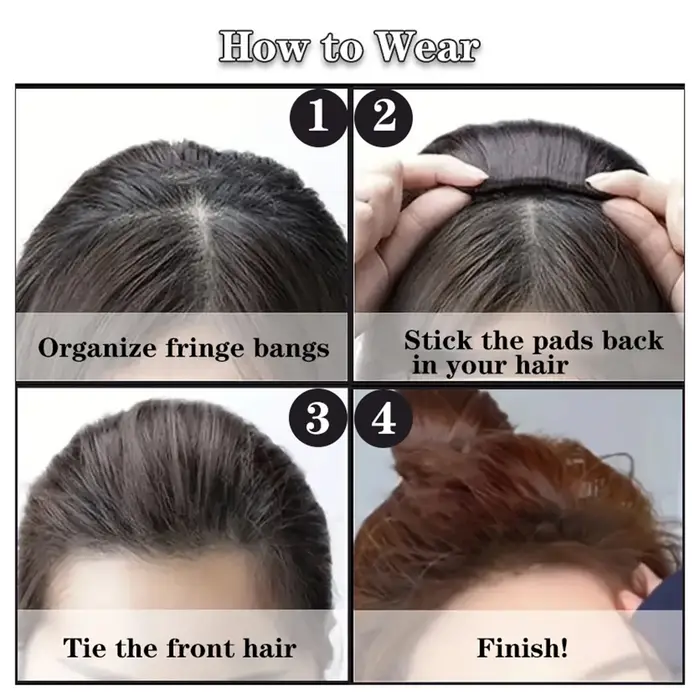 Perruque de Cheveux Synthétiques pour Femme