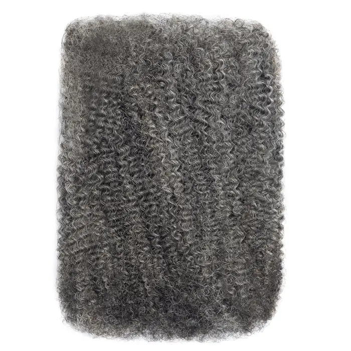 Anna 50g # Salt & Pepper 100% cheveux humains non transformés Afro crépus pré-étirés Extensions de c