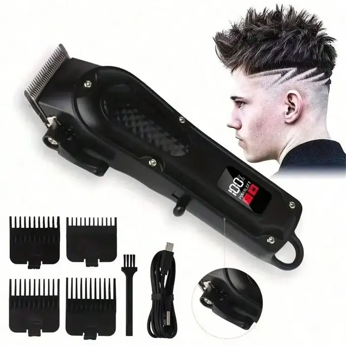 Tondeuse à cheveux et à barbe professionnelle rechargeable par USB