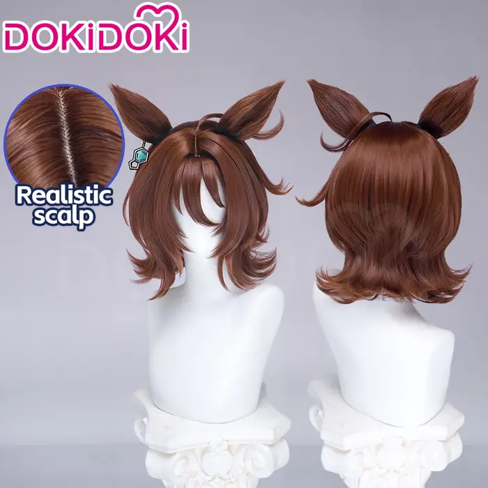 Perruque de cosplay Haru Urara Agnes Tachyon Special Week Taiki Shuttle Kitasan Black Doto, jeu Doki