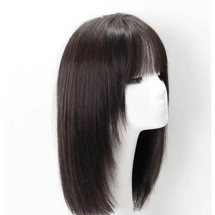Topper pour femme en cheveux humains vierges européens, base en soie 6x6 pouces, toupet prêt-à-porte