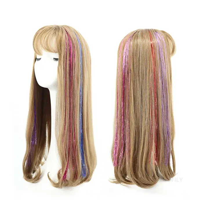 Extensions de cheveux holographiques laser