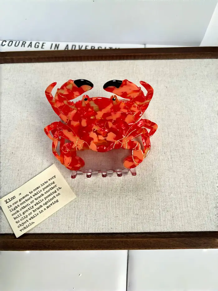 Pinces à cheveux Orca et griffe de crabe. Style d'île unique et décontracté. Acétate