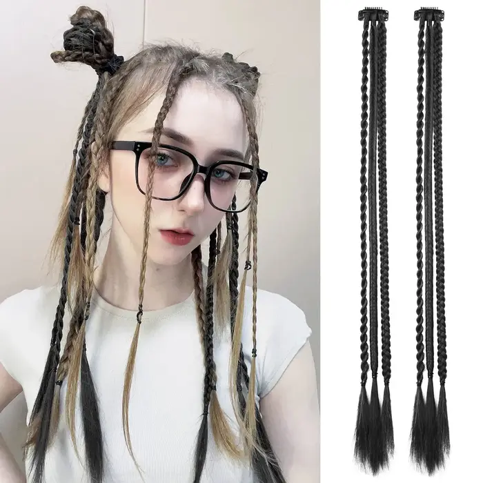 Extensions de cheveux tressés à Clip