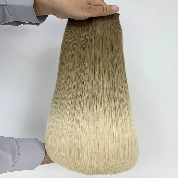 Extensions de cheveux de trame de génie vierge russe à Double tirage