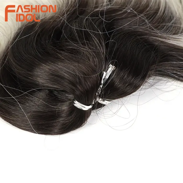 FASHION IDOL 24 pouces vague de corps Crochet tresses cheveux synthétiques pour les femmes noires va