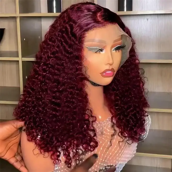 Perruque Bob Lace Frontal Wig synthétique courte