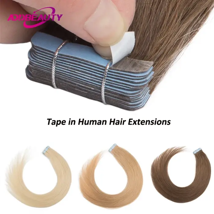 Bande droite dans l'extension de cheveux
