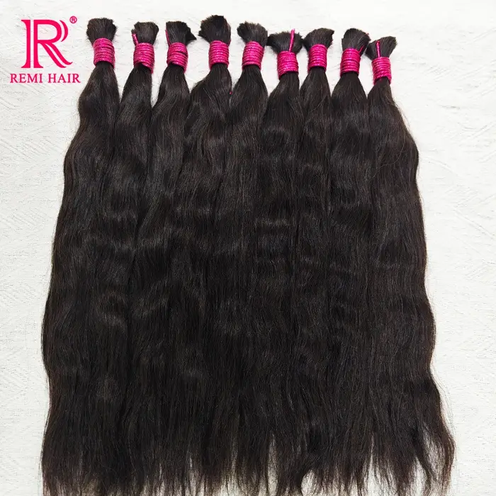 Cheveux naturels non traités 100% véritables en vrac
