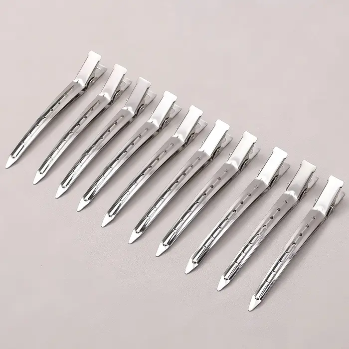 Pinces de soins capillaires pour femmes, pinces de séparation en métal et acier pour coiffure, barbi