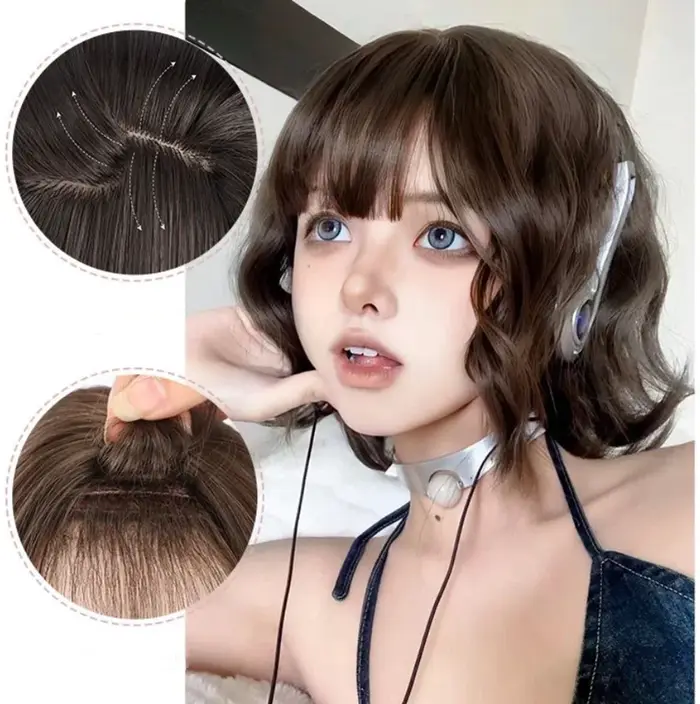 Extensions de cheveux synthétiques Style Lolita pour filles JK