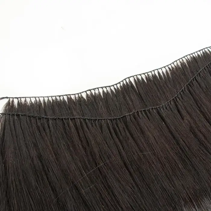 Extensions de cheveux naturels en plumes