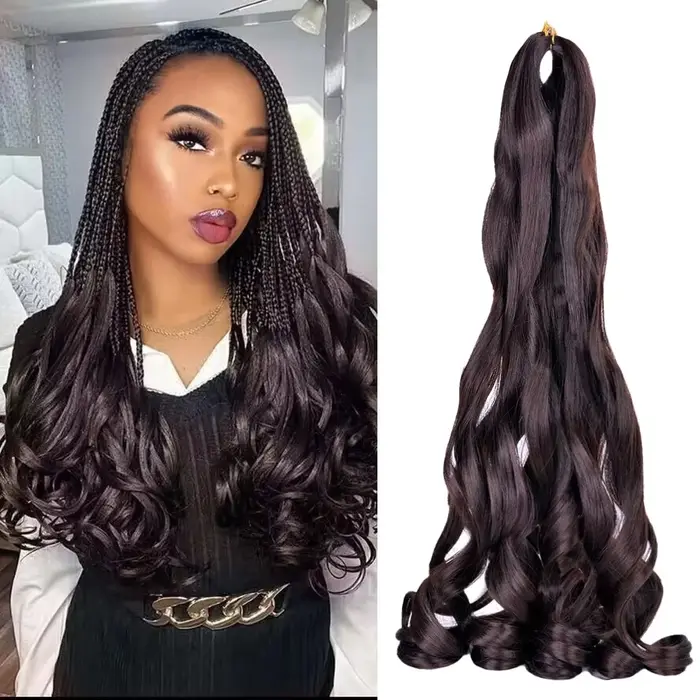 Extensions de cheveux synthétiques pour tresses françaises