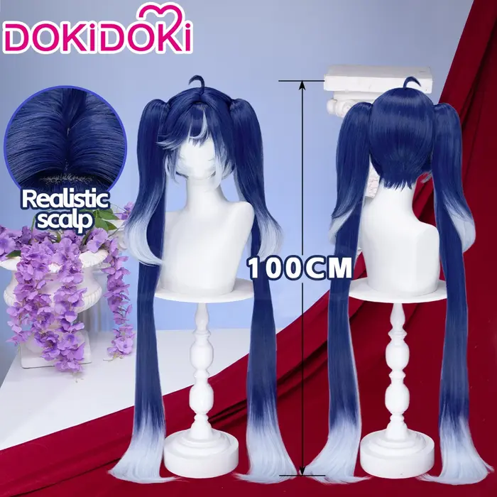 En STOCK Augusta Cantarella Cartethyia Fleurdelys Iuno perruque jeu vagues gagnantes DokiDoki 100 cm
