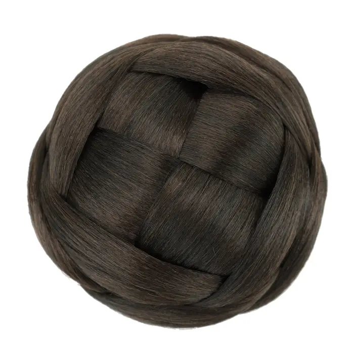 Chignon tressé synthétique danseur cheveux
