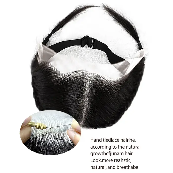 10 pouces 13x4 pouces dentelle avant tresse perruque noir Gele avant perruque 100% cheveux humains avec bébé cheveux perruque pour les femmes