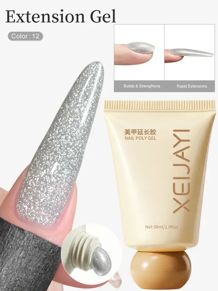 XEIJAYI 1 pièce 30 ml Gel de construction solide optionnel pour le renforcement et le modelage