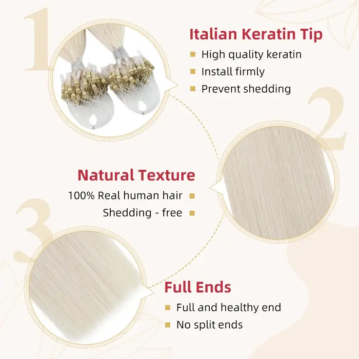 Moresoo-Extensions de Cheveux Micro Boucle