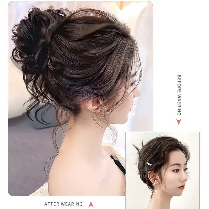 Extension de Chignon synthétique en désordre