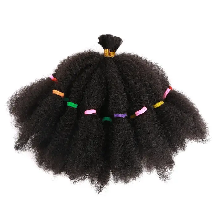 Afro crépus Marley tressage printemps torsion Crochet cheveux Extensions en vrac Faux Locs naturel n
