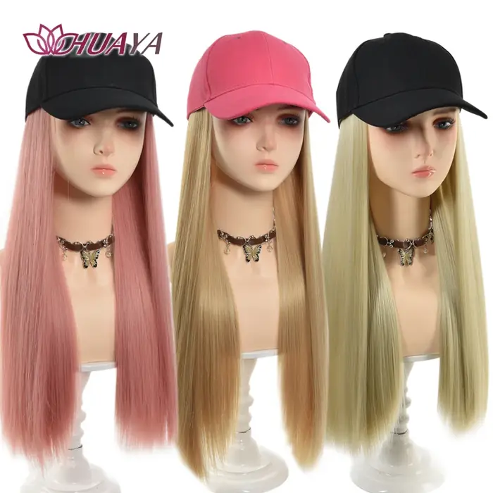 Chapeau perruques casquette avec cheveux