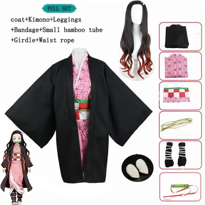 Costume de Cosplay Anime Nezuko Kamado Nezuko