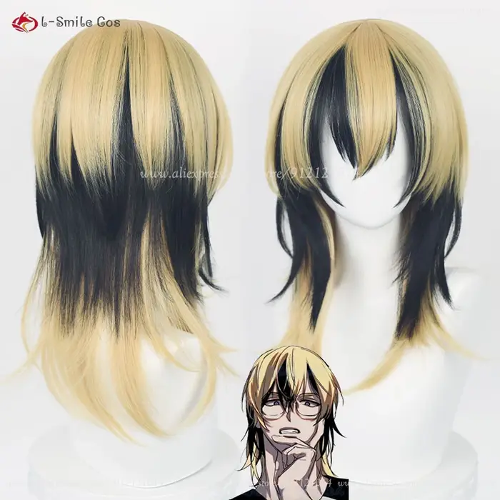Perruque de Cosplay synthétique Rindou Haitani Ran Haitani