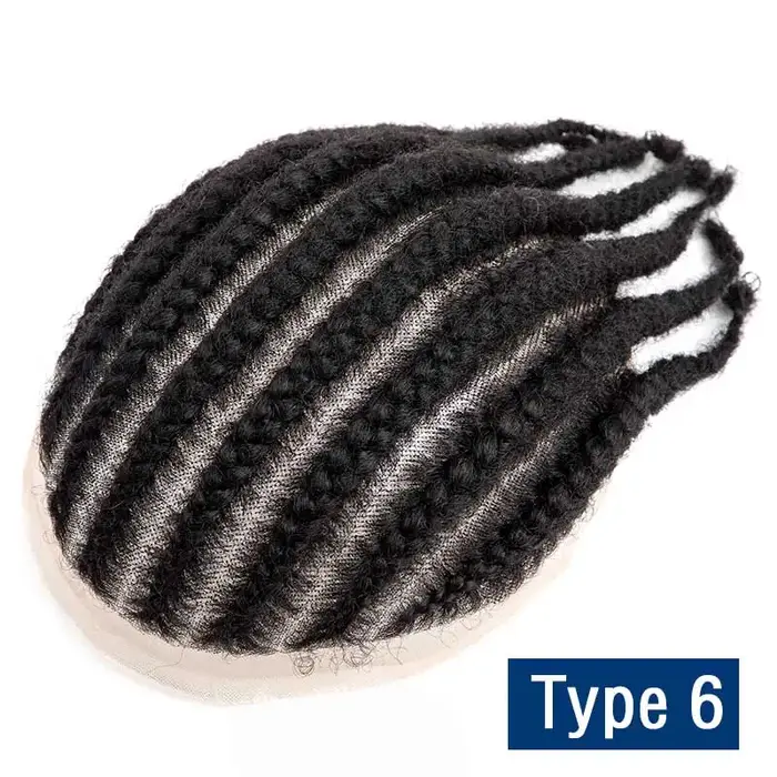 Français dentelle homme perruque Crochet tresses toupet mâle