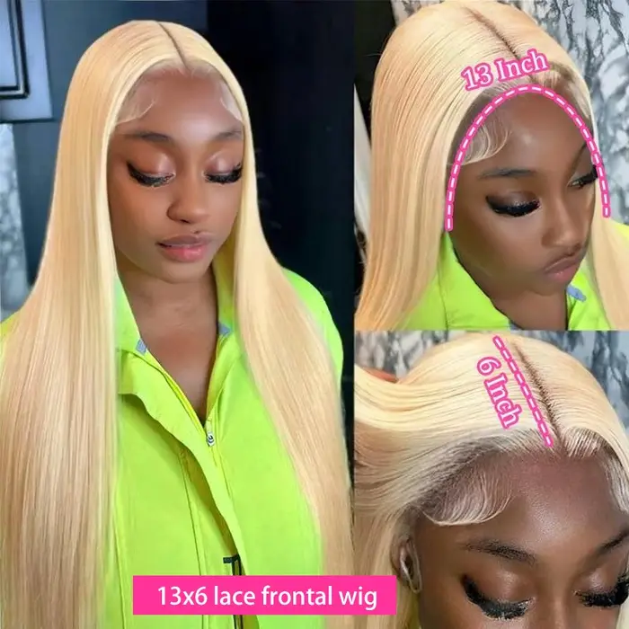Perruque de cheveux humains lisses