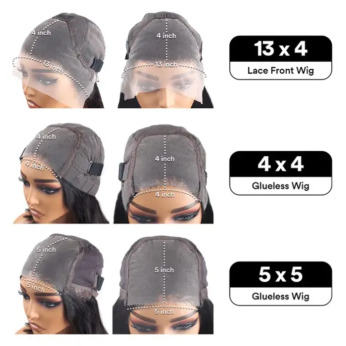 Perruques sans colle de 10 à 16 pouces, cheveux humains lisses, perruques courtes bob en dentelle HD