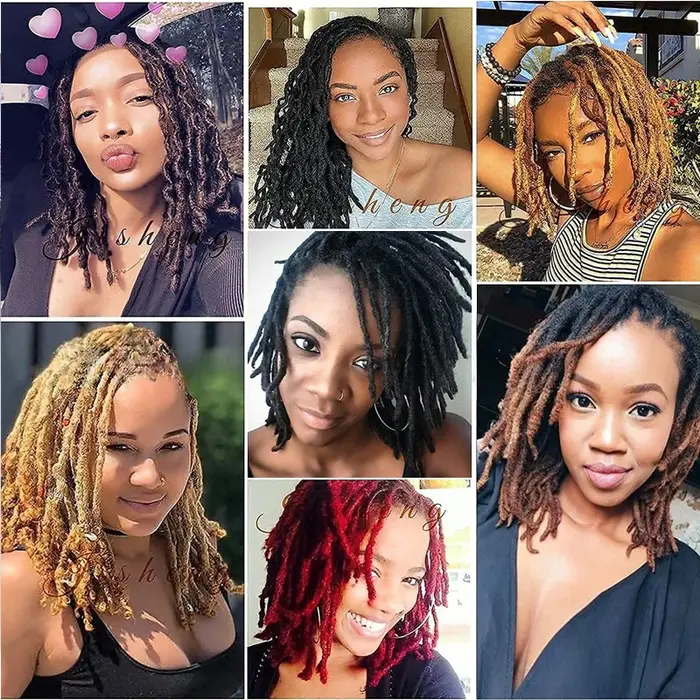 Épaisseur de 0, 6 cm # Extensions de dreadlocks en cheveux humains naturels blonds 27/30/Bug/613 pour homme/femme