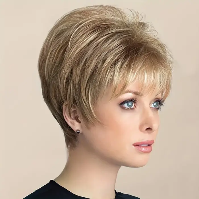 Perruque synthétique courte blonde bob avec frange, adaptée à un usage quotidien et aux fêtes, acces