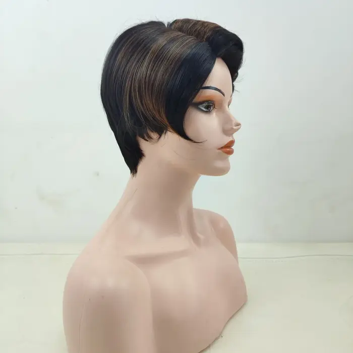 HAIRJOY – perruque synthétique courte et lisse pour femmes africaines