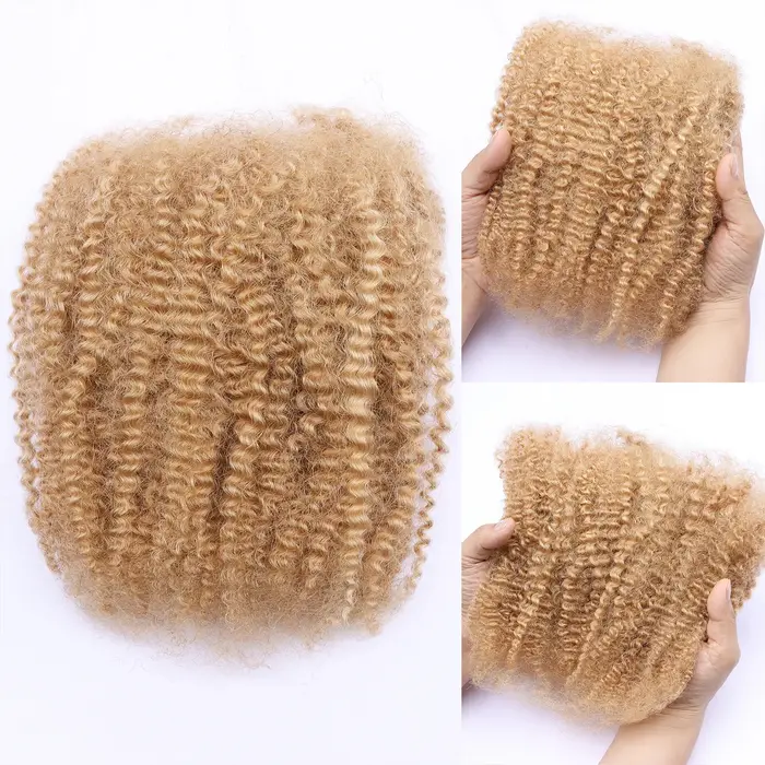 50g Cheveux Humains Afro Kinky en Vrac pour Extensions de Dreadlocks