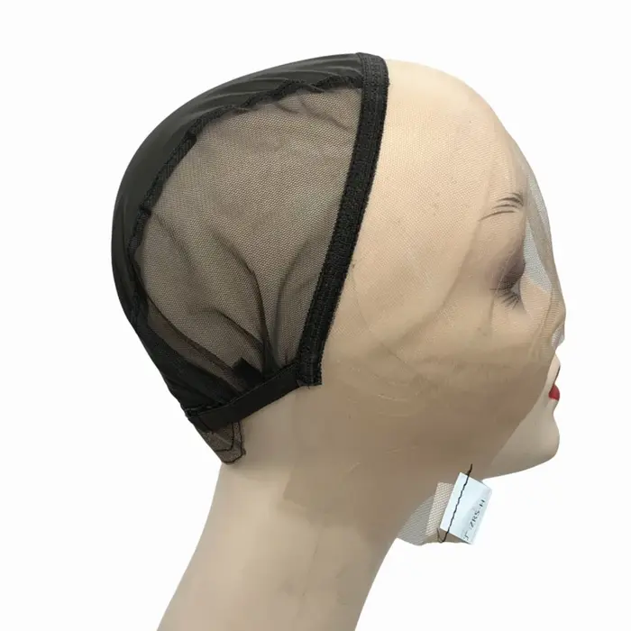 Bonnets de perruque en dentelle 13x4, 1 pièce, pour la fabrication de perruques avec bretelles réglables, bonnet de tissage sans colle, Base de perruque pour la ventilation ou les nœuds