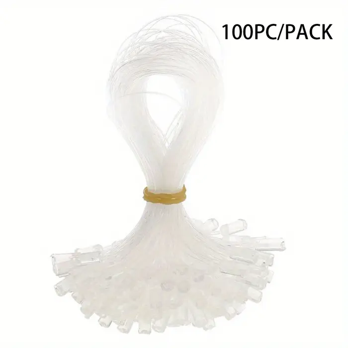 100 pièces de micro-anneaux transparents à boucle, fil facile à tirer, outils d'extension de cheveux